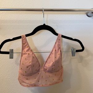 Victoria’s Secret PINK polka dot bralette.